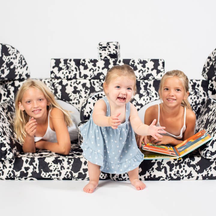 American Farm Company – Engroshandel Stol - Børn – Western ko-print børn 14-delt skumsofa3