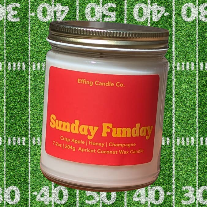 Sunday Funday | Apple, Honey & Champagne Scented Candle for wholesale by Effing Candle Co.