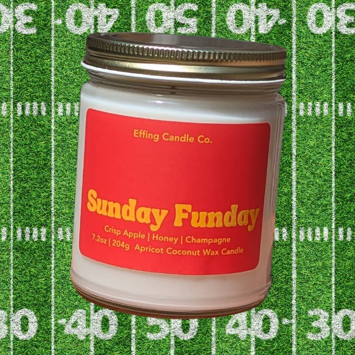 Sunday Funday | Apple, Honey & Champagne Scented Candle for wholesale by Effing Candle Co.