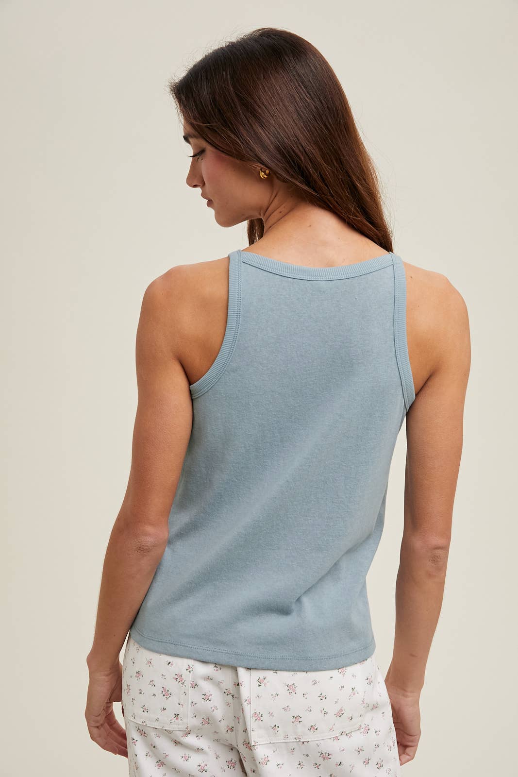 Wishlist Apparel - Wholesale Tank Top - Women's - BASIC HIGH NECK TANK TOP / WL24-95043