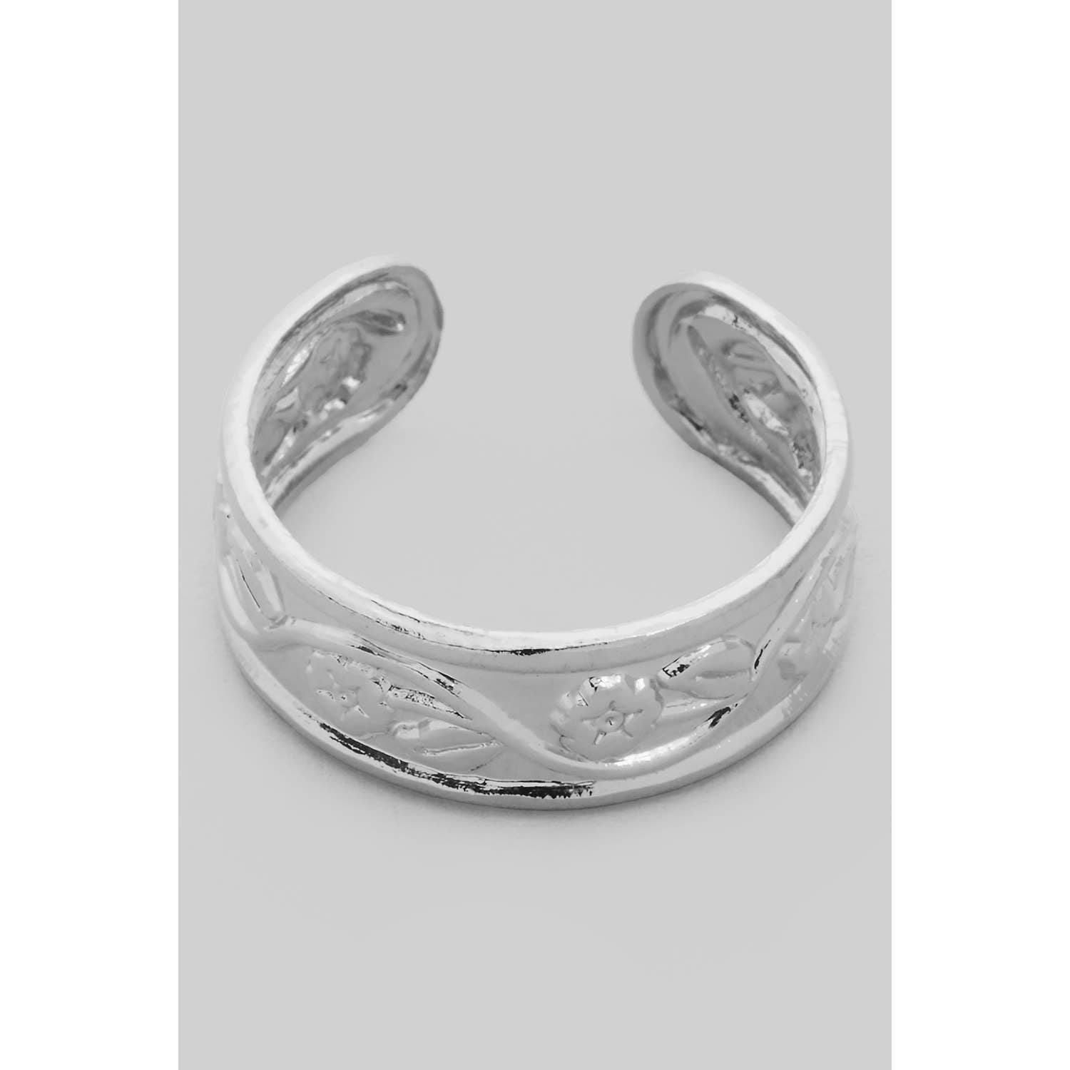 Girly - Wholesale Toe ring - FLORAL PRESSED TOE RING0