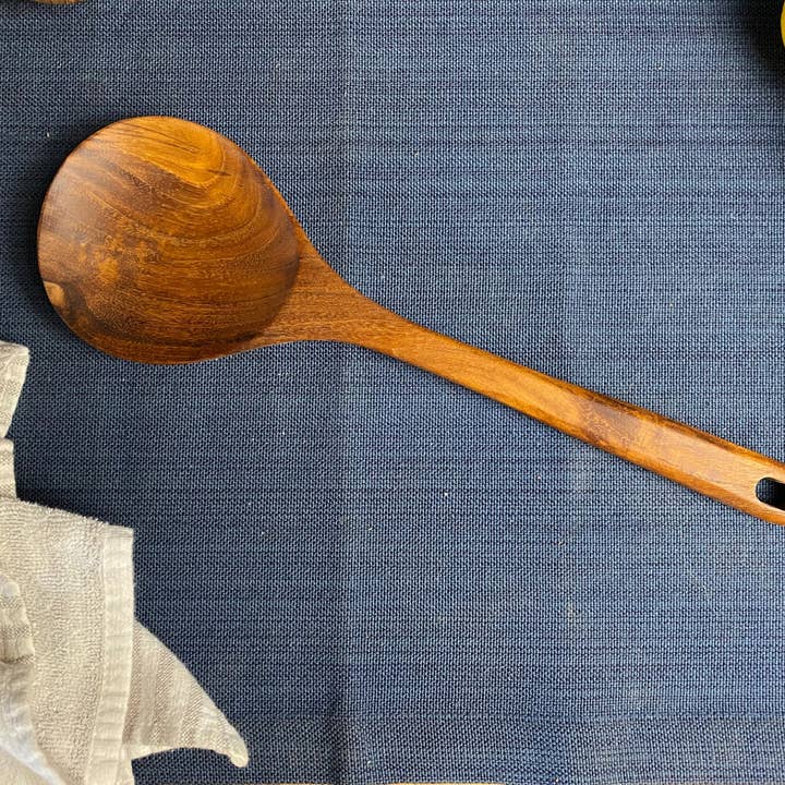 Tuckahoe Hardwoods - Wholesale Kitchen Spoon - Rustic Handle Wooden Large Spoon3