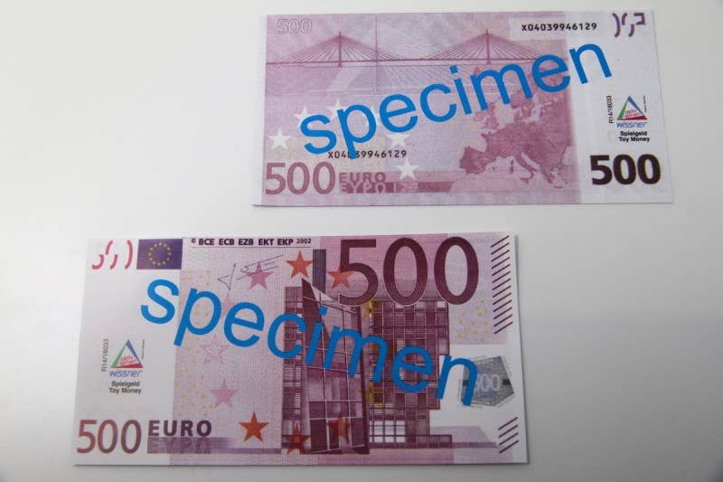 colorful 500 euro note (100 pieces) for wholesale on Faire0