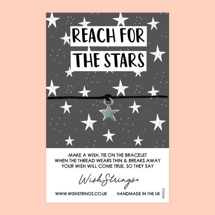 REACH FOR THE STARS - WishStrings Wish Bracelet - WS326 for wholesale by WishStrings