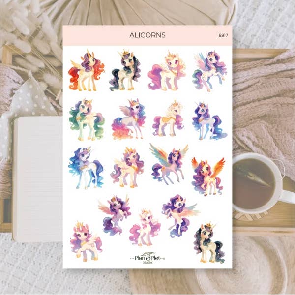 Plan & Plot Studio - Wholesale Sticker - Alicorns | Stickers1