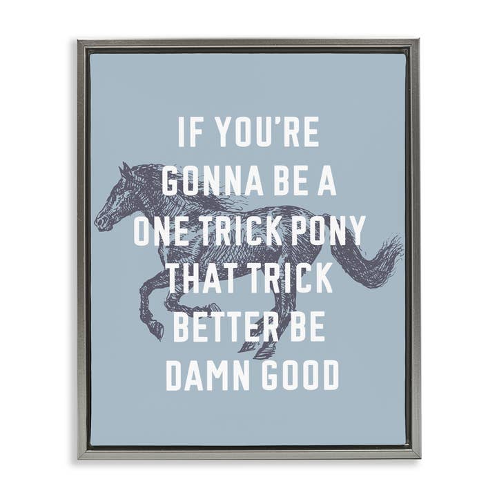 Stupell Industries – wholesale Wall decor – Kids & Baby – One Trick Pony Phrase Floater Framed Art20