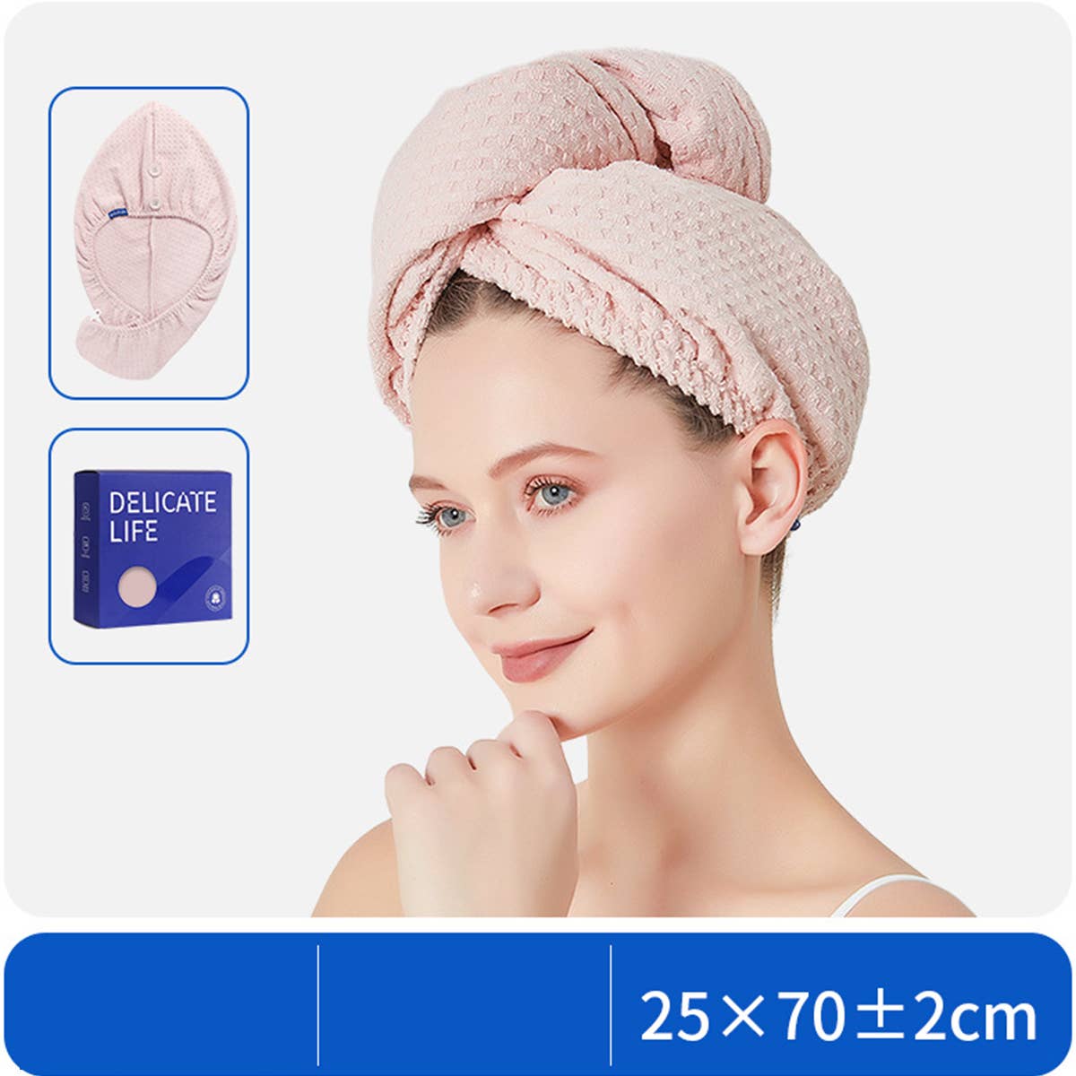 NINEXIS - Wholesale Showercap - CWMM8332_SUPER ABSORBENT QUICK-DRYING HAIR WRAP SHOWER CAP
