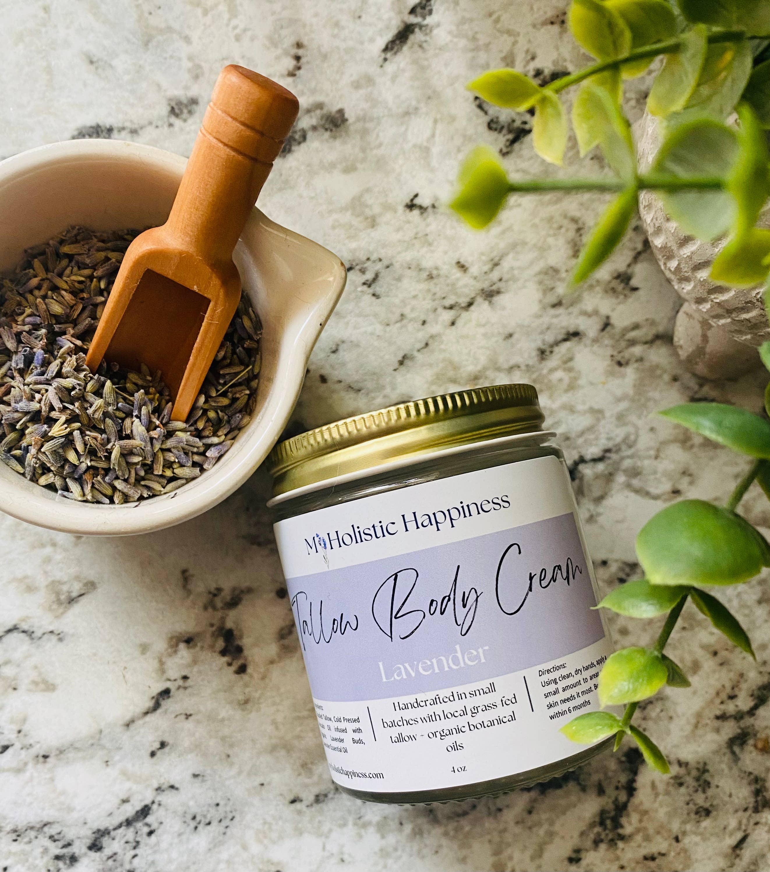 My Holistic Happiness - Wholesale Body Cream/Lotion - Lavender Tallow Cream | Hand and Body