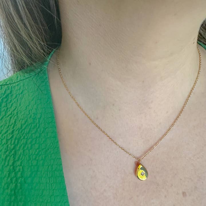 DRIP JEWELRY - Wholesale Pendant/Charm Necklace - Drip in Gold Necklace4