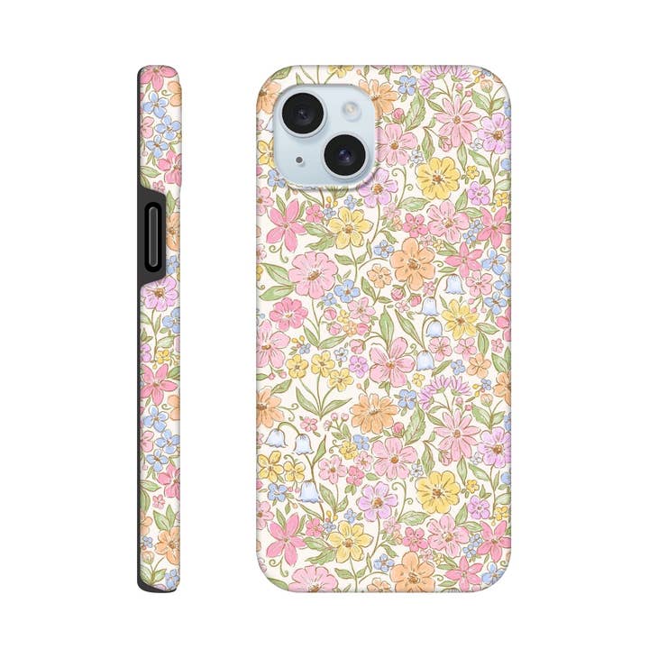 Apple - Coque de téléphone résistante - Pétales pastel pour la vente par Hounds of Eden