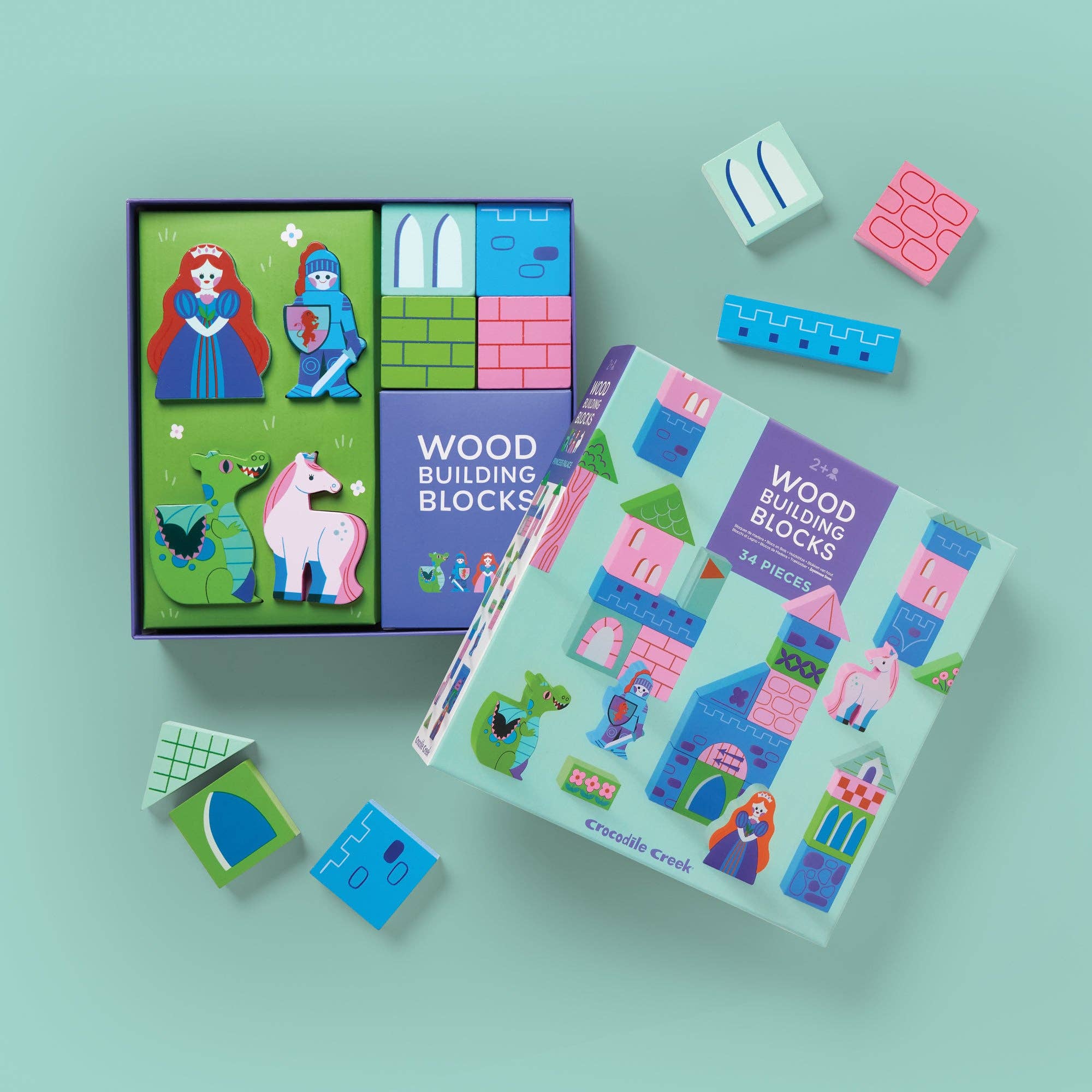 Crocodile Creek Inc. - Wholesale Blocks - Kids Baby - Build & Play Wood Blocks - Princess Palace4