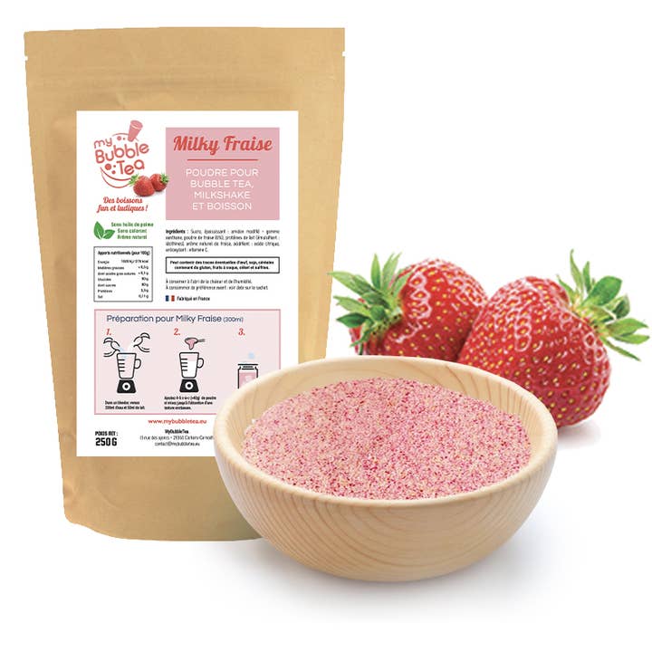 My Bubble Tea – wholesale Beverage mix – Bubble Tea Flavoured Powder - Strawberry
