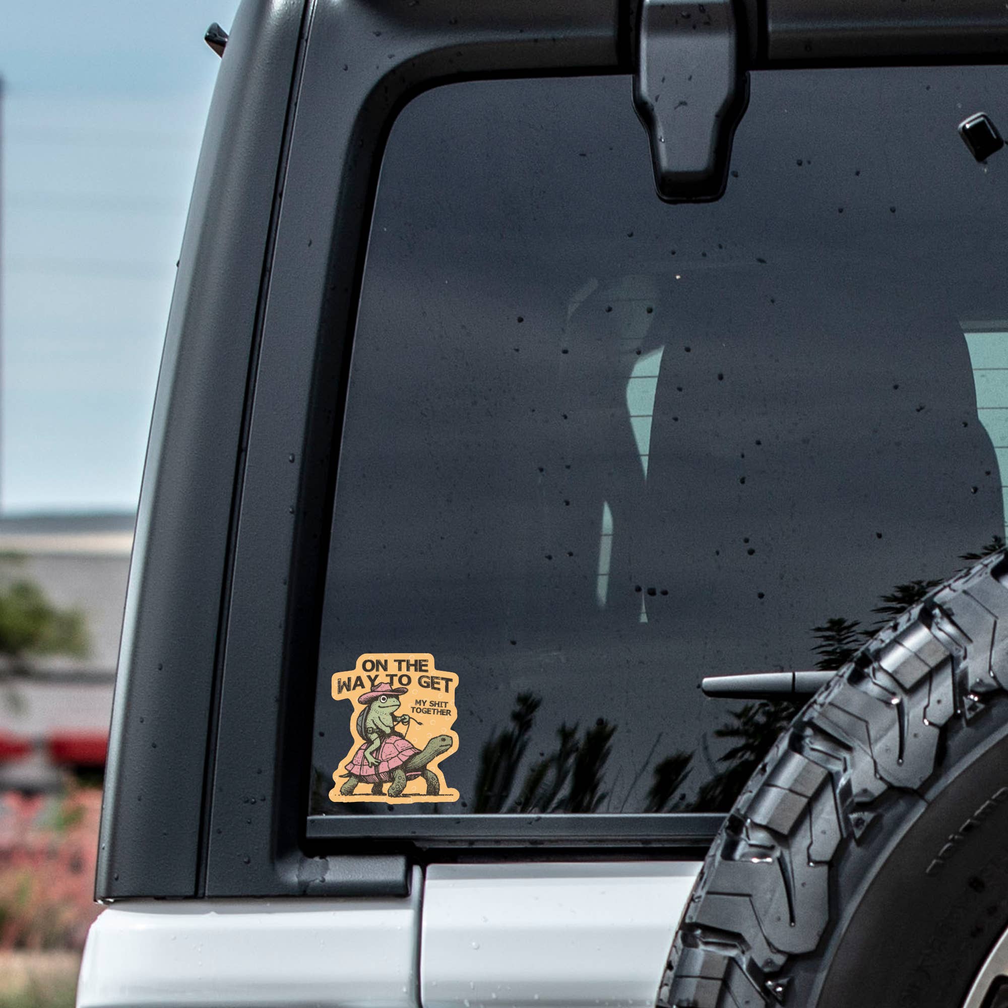 Juju and Moxie - Wholesale Sticker - Swear Frog Cowboy Funny Turtle High Quality Vinyl Sticker3