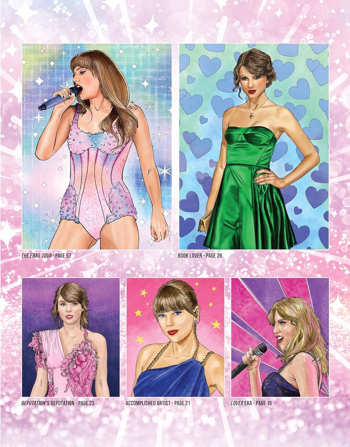 Fox Chapel Publishing - Wholesale Coloring & Activity Book - Adult - 10-Copy Display Taylor Swift Forever Coloring &Activity Book4