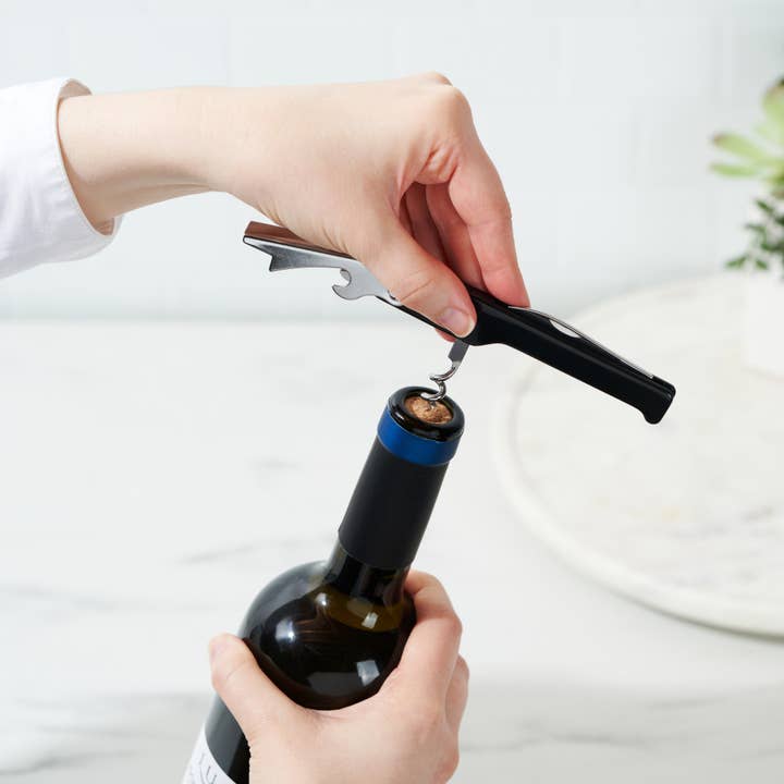 TRUE - Wholesale Bottle/Wine Opener - Latchkey Waiters Wine Bottle Corkscrew and Foil Cutter2