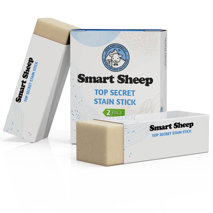 Mama Moon Boutique LLC - Wholesale Stain Remover - Smart Sheep Top Secret Laundry Stain Remover Stick (2-Pack)