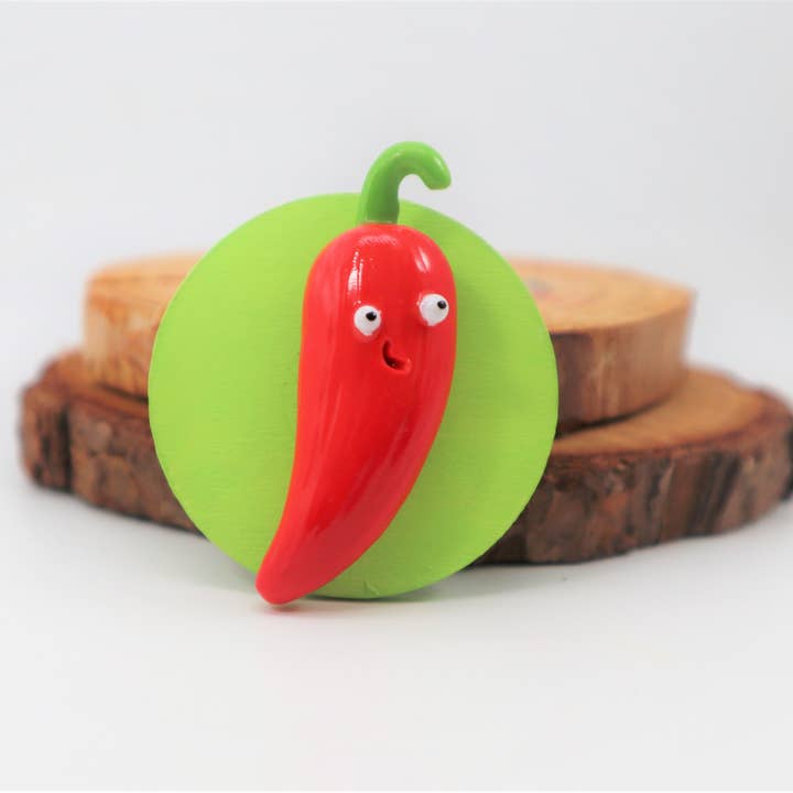 Aimant Chili pour la vente par Way Outside Studios