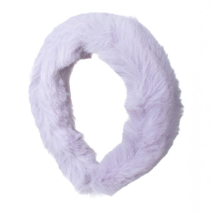 Selini New York - Wholesale Spa headband - Fluffy Faux Fur Plush Wide Headband-PHB10491
