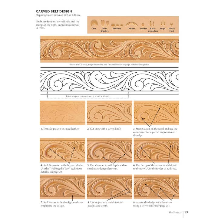 Fox Chapel Publishing - Vente Livre sur l'artisanat, les loisirs créatifs et le bricolage - Projets en cuir - Techniques, modèles et instructions3