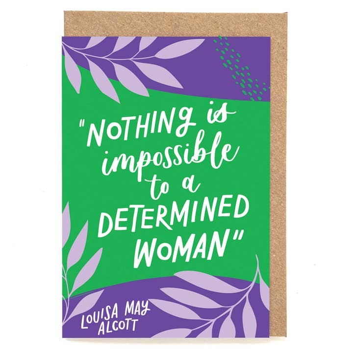 Literary quote card for strong women for wholesale by Now Then, Sunshine!