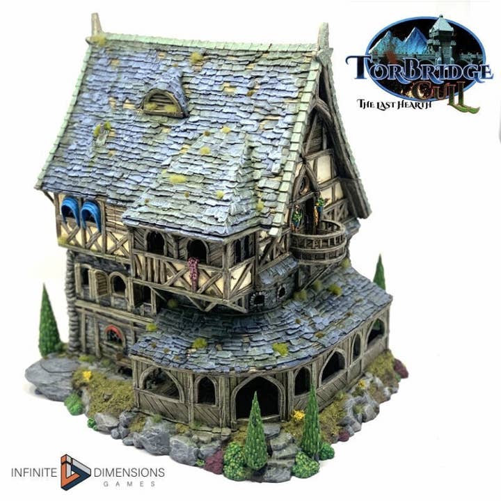 The Widow's Manor Model Building set - Dnd, Wargaming, Model Train | Village | House | Medieval | Fantasy | D&D | 28mm | 32mm | Pathfinder for wholesale by The Beaver and Broadsword