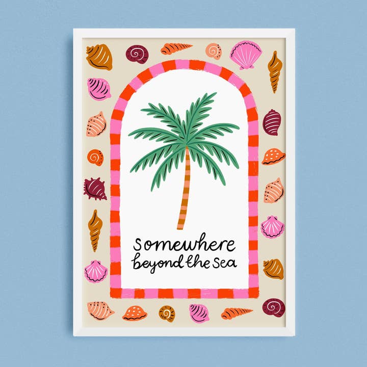 Somewhere Beyond the Sea Print for wholesale by Lauren Radley
