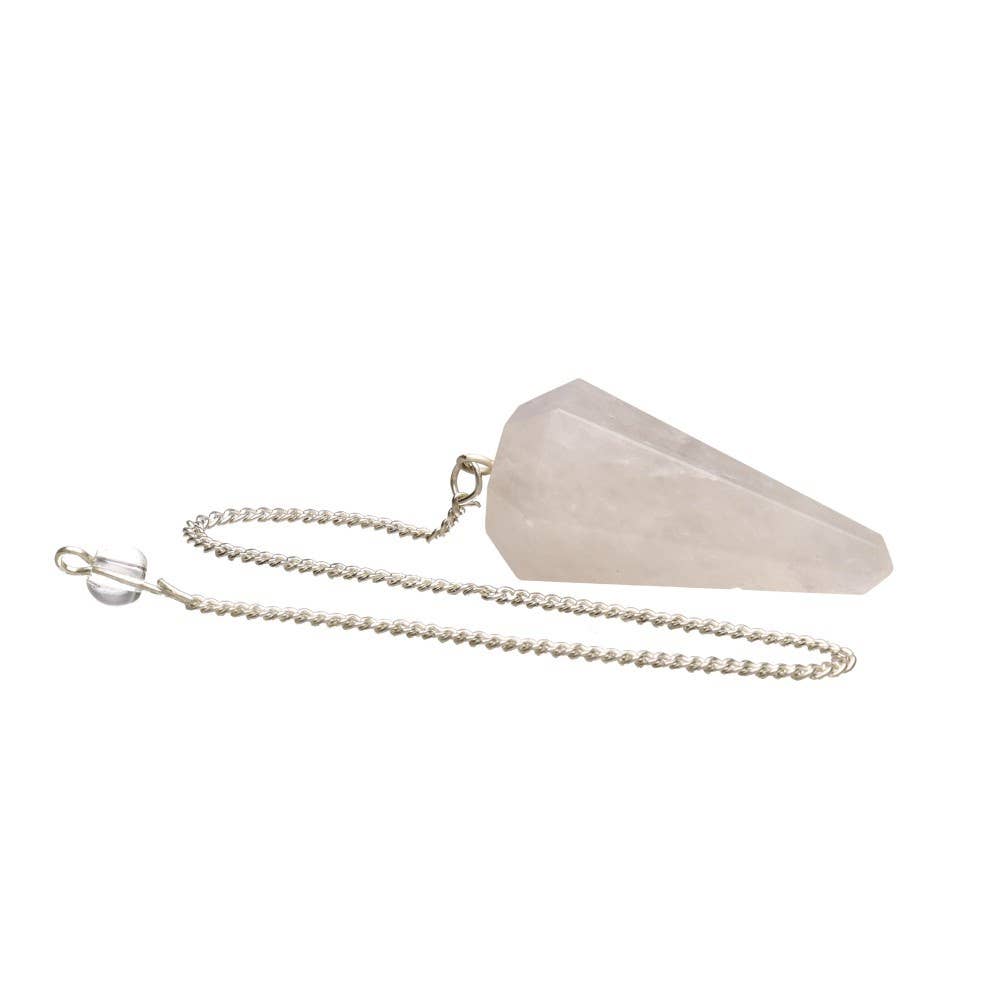 Vives de la Cortada S.L - Wholesale Pendulum Board - Faceted White Quartz Pendulum (FAC53)1