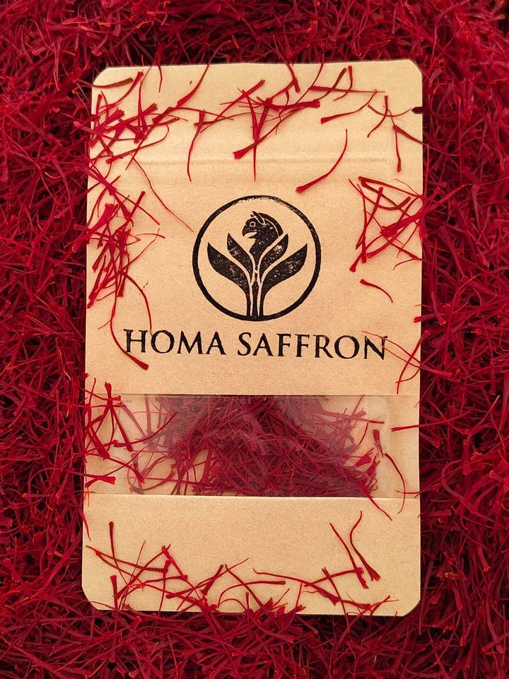 1 grammo di zafferano - Premium Super Negin - classe 1 - carta kraft per la vendita all'ingrosso da parte di Homa Saffron