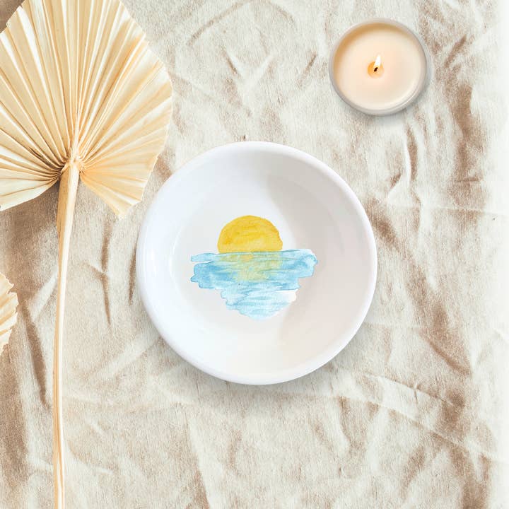Lani Lane Boutique - Wholesale Jewelry Dish - Sun Reflection Water Minimalist Earthy Jewelry Trinket Dish