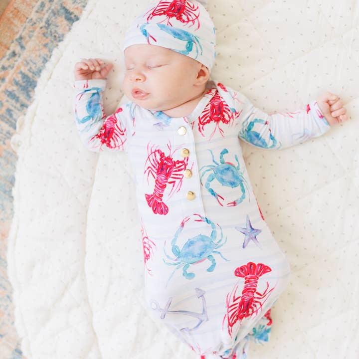 Florida Kid Co. - Wholesale Newborn/Knit Hat - Baby - Lobster & Crab Knotted Hat3