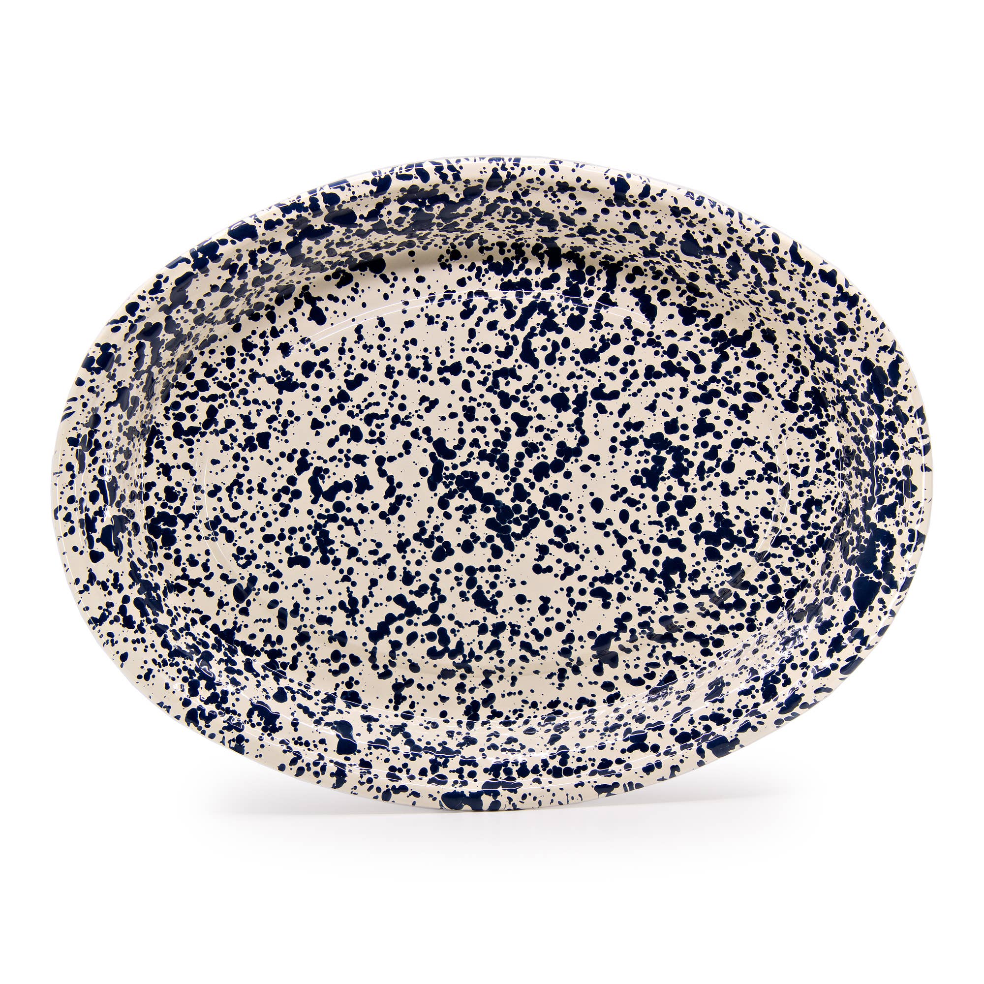 Crow Canyon Home - Wholesale Platter - Splatter Enamelware Oval Platter9