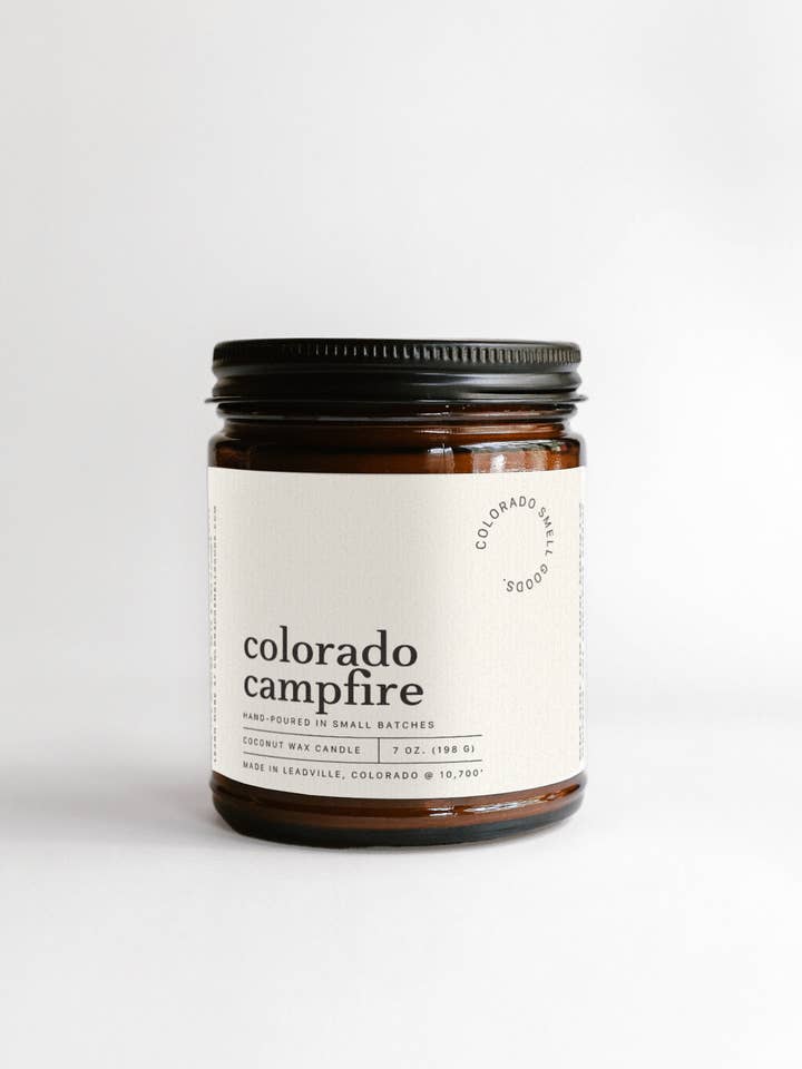 Colorado Campfire – Sweet Smoky Scented Coconut Wax Candle for wholesale by Colorado Smell Goods