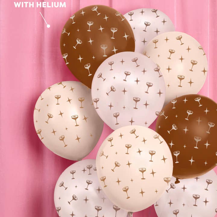xo, Fetti - Wholesale Balloon - Espresso Martini Balloon Pack - 24 latex balloons, birthday, bachelorette3