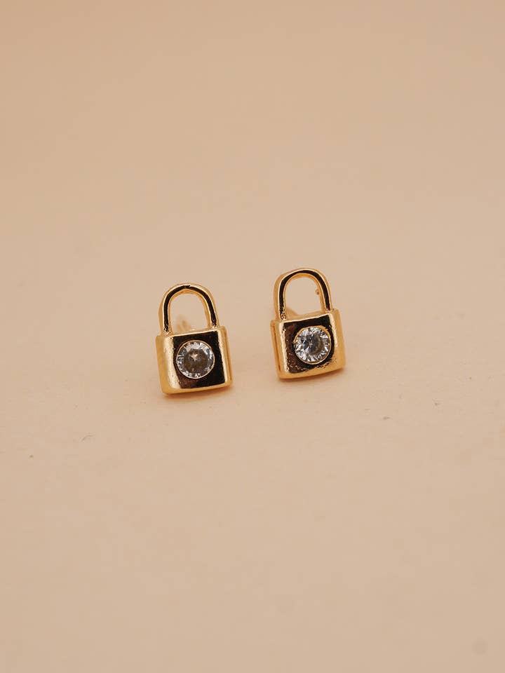 Locket Stud Earrings for wholesale by Paulina Otero