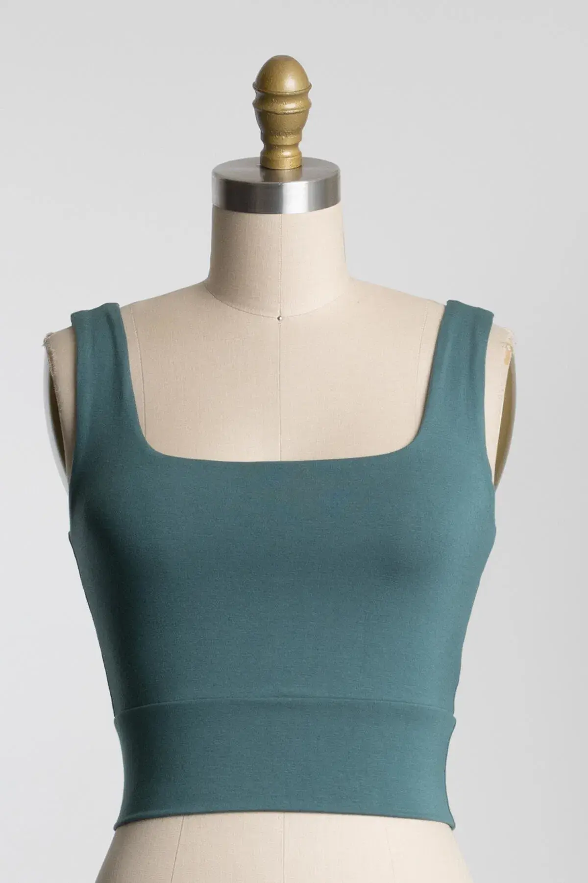 Final Touch - Wholesale Knit Top - Women's - Square Neck Fitted Crop Top - T1685926