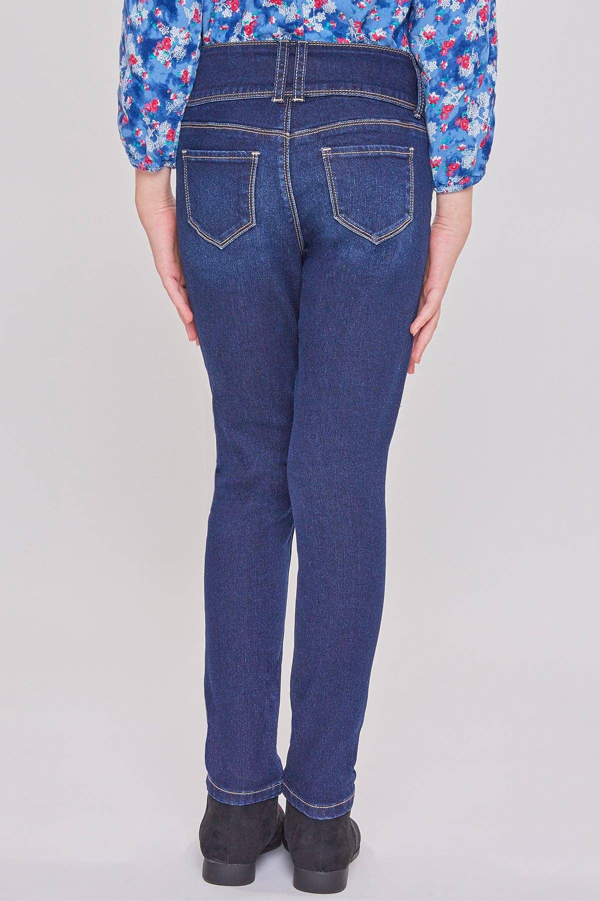 YMI – calças de ganga - Crianças por atacado – Jeans Skinny Essenciais de 3 Botões para Meninas com Bolsos Frontais-GP1772410