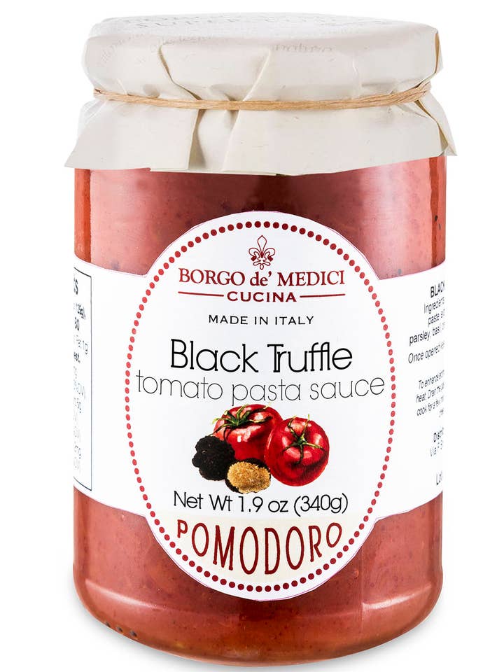 Black Truffle & Tomato Pasta Sauce for wholesale by BORGO DE MEDICI USA