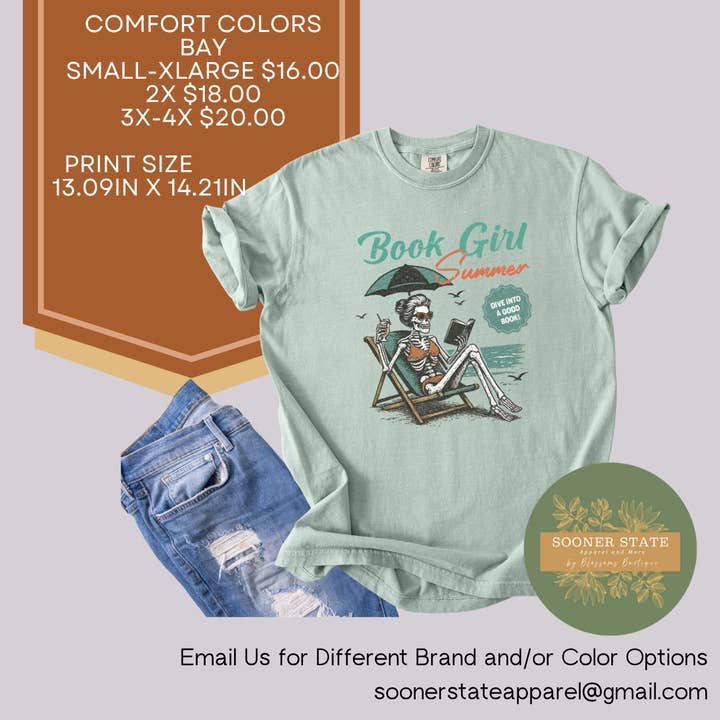 Book Girl Summer for wholesale by Sooner State Apparel
