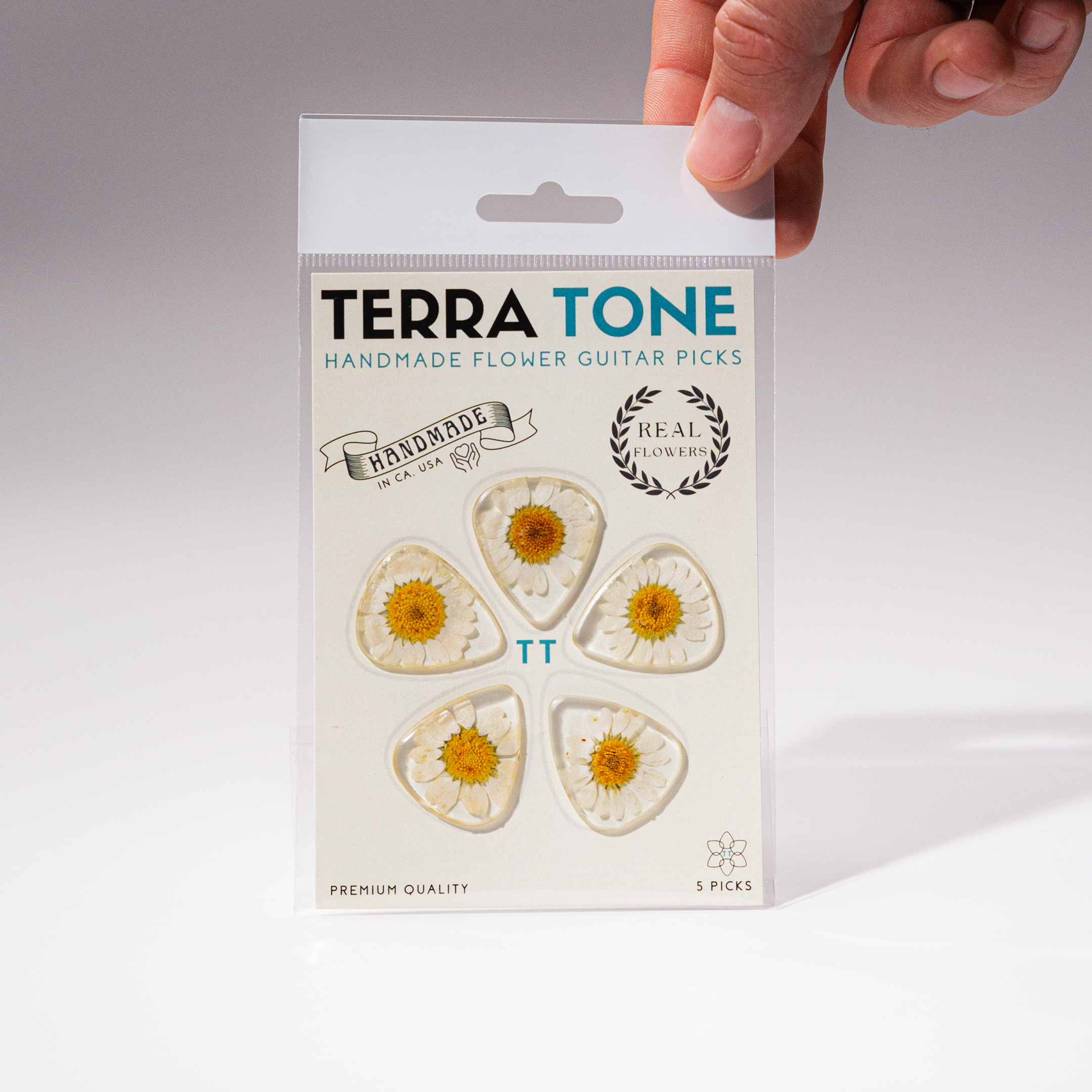 Terra Tone - Wholesale Music Accessory - Flower Guitar Picks - Daisy | Novelty Gift for Music Lover1