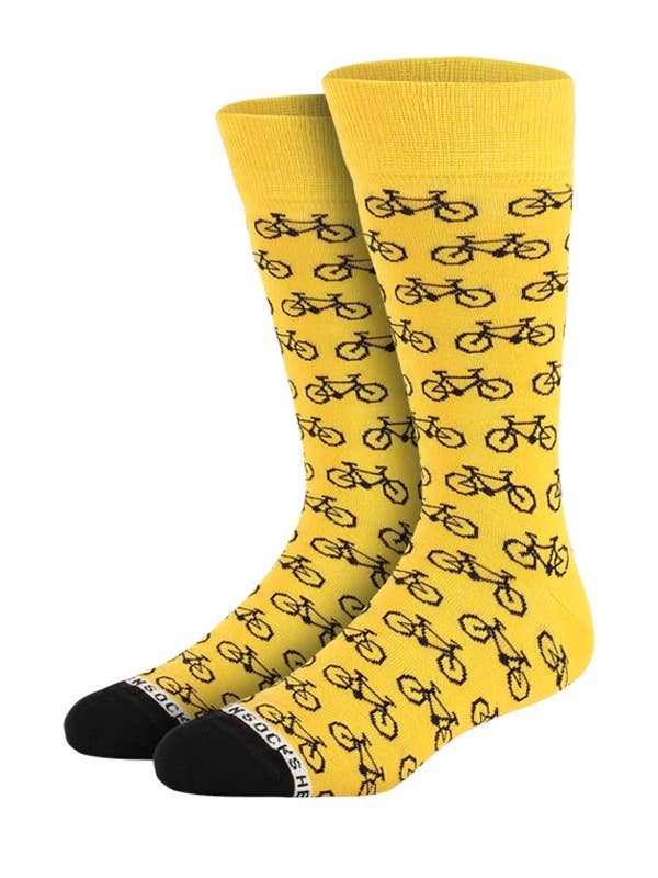 Heroes on Socks - Wholesale Socks - Unisex - Bike Yellow