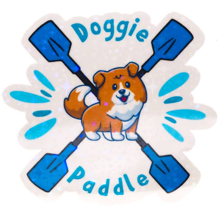 Autocollant Doggie Paddle pour la vente par Fan Sparkle