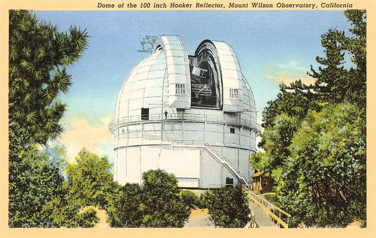 Found Image Press – wholesale Magnet – Magnet LA-722 Hooker Reflector Telescope, Mt. Wilson