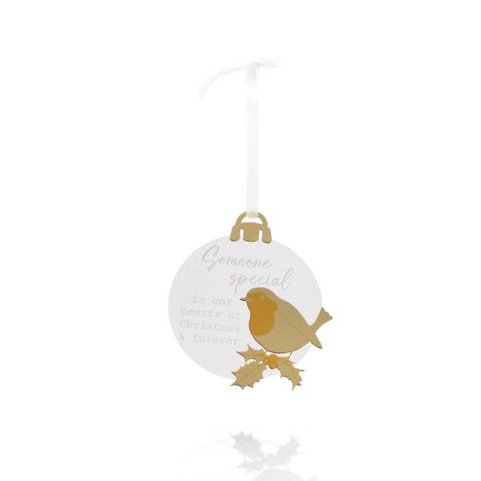 Langs - Wholesale Christmas decoration - With Love at Christmas Acrylic Bauble Someone Special Hanger With Gold Detail0