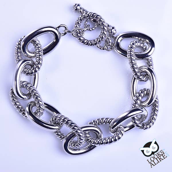 My Best Kept Jewelry - Wholesale Link & Chain Bracelet - Silver Tone Link Bracelet