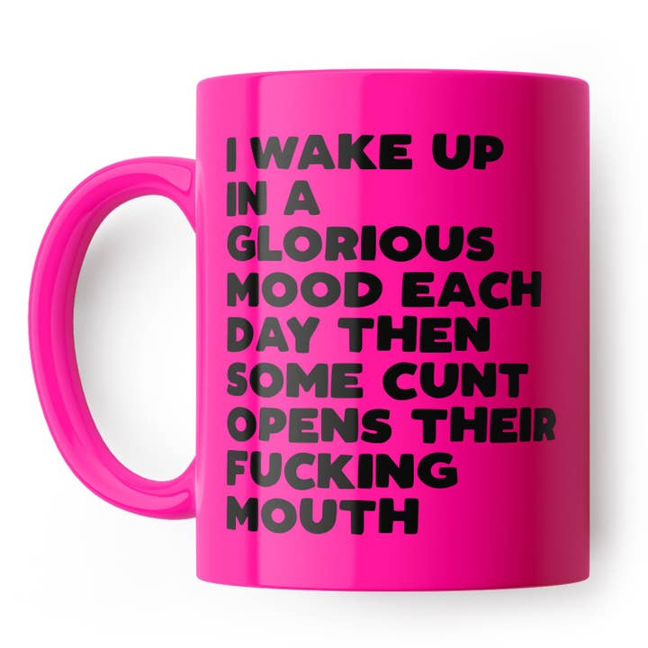 Glorious Mood Neon Mug for wholesale by Filthy Sentiments