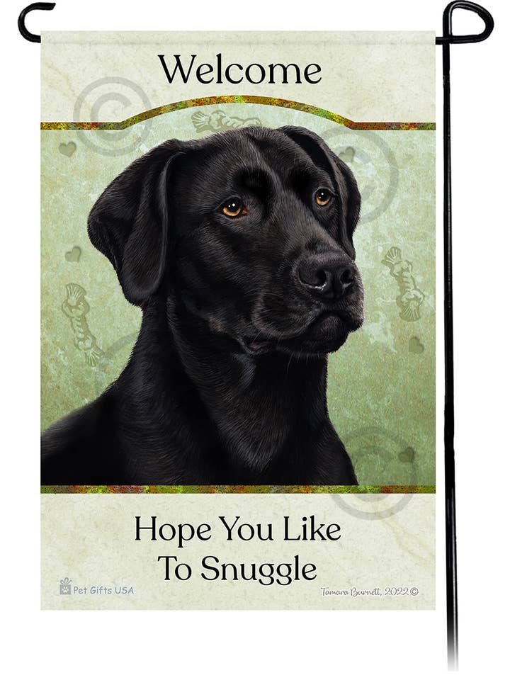 Drapeau noir américain du Labrador Hope You Like To Snuggle pour la vente par Pet Gifts USA, LLC