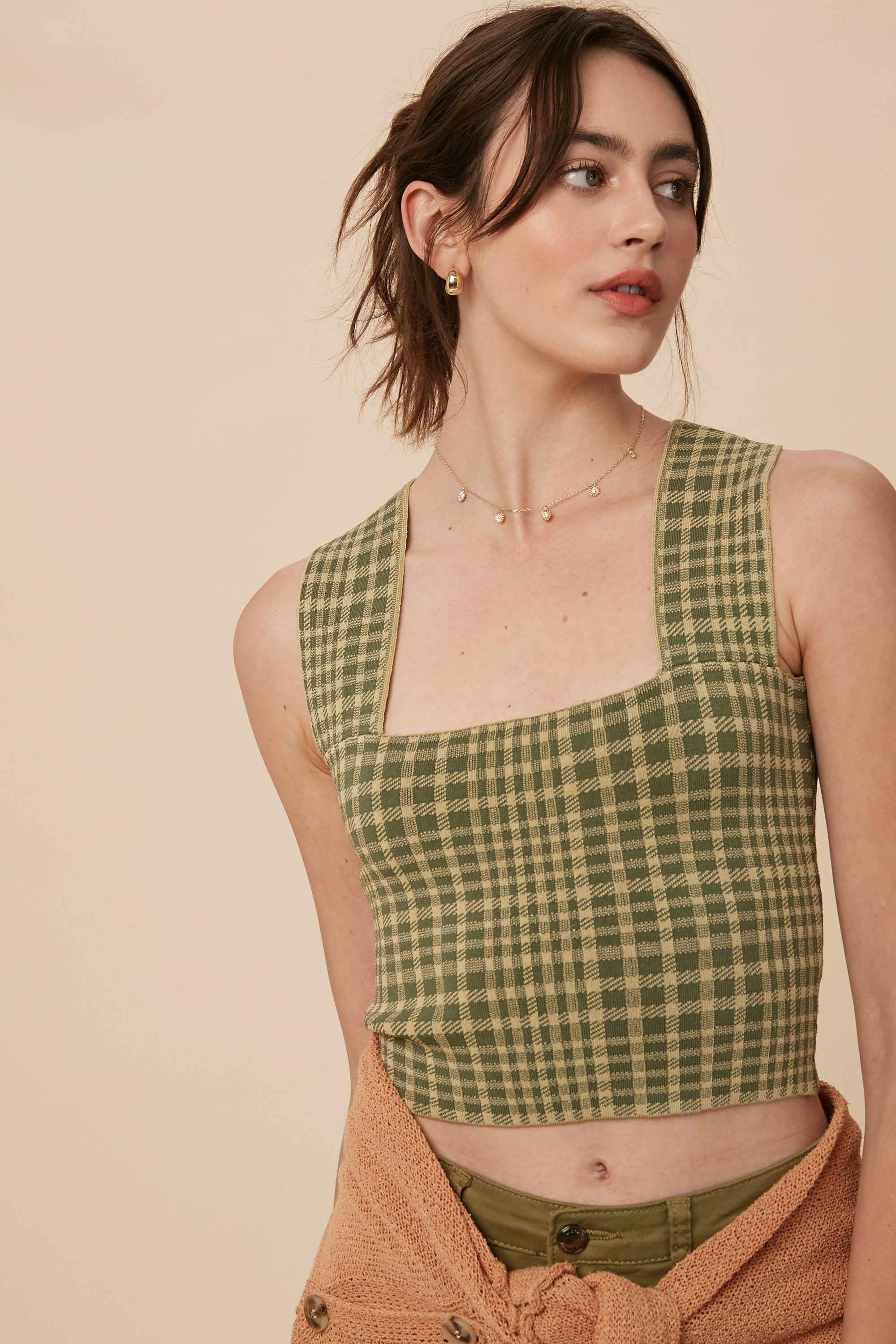 Listicle - Vente Sous-vêtements sculptants – femme - Brami en tricot à carreaux6