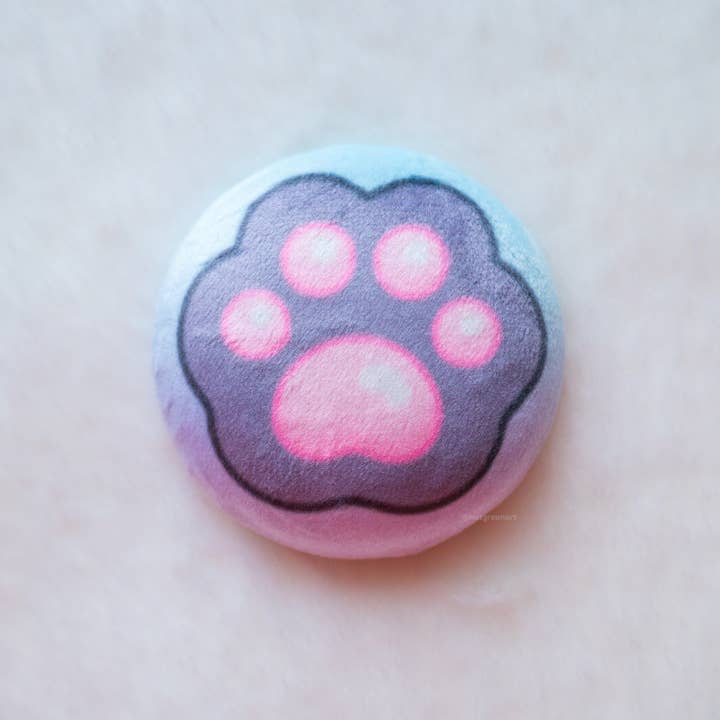 NatGreenArt - Wholesale Lapel Pin/Button - Cat Paw Plush Button Badge3