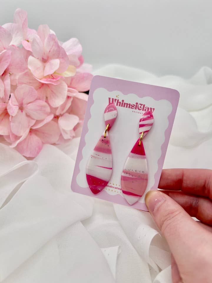 Elegant Marble Earrings for wholesale by Whimsically Designs