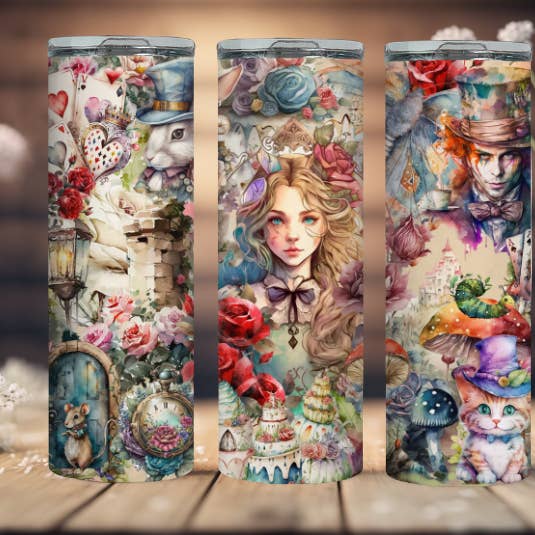 Gobelet Alice Adventures *Design exclusif Flobama Girls * pour la vente par FloBama Girls Wholesale